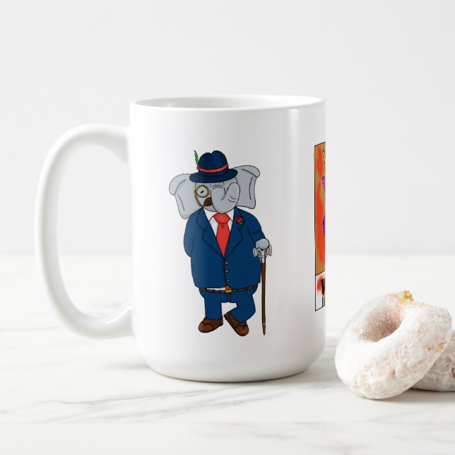 Inspecteurs Mug de café 15 Oz (Avec donut)