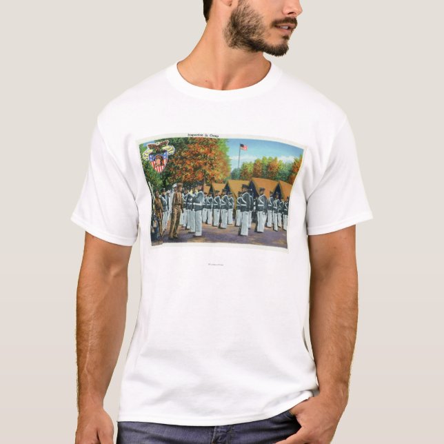Inspection in Camp, Soldiers in Formation T-Shirt (Front)