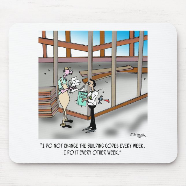Inspector Cartoon 6382 Mouse Pad (Front)