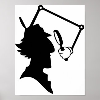 Inspector Gadget silhouette Poster