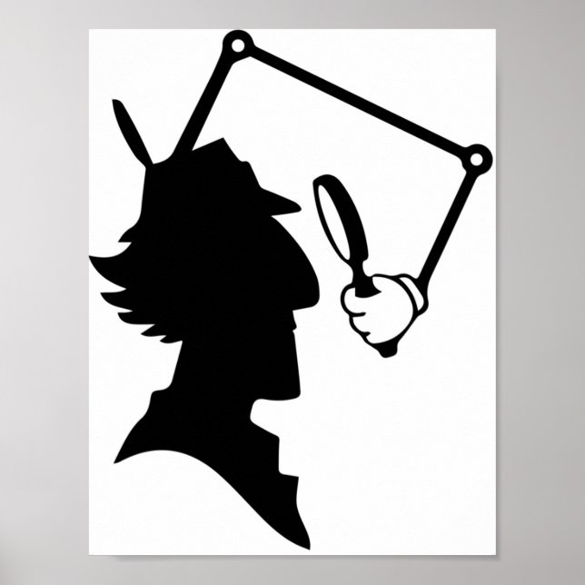 Inspector Gadget silhouette Poster (Front)