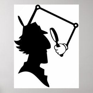Inspector Gadget silhouette Poster