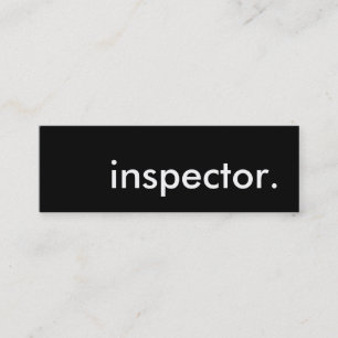 inspector. mini business card