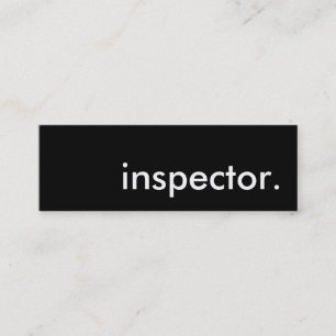 inspector. mini business card