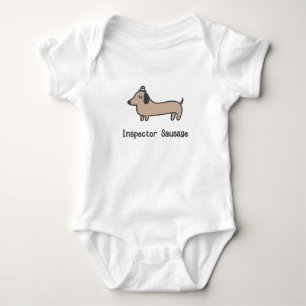 Inspector Sausage Baby Bodysuit