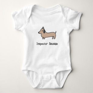Inspector Sausage Baby Bodysuit