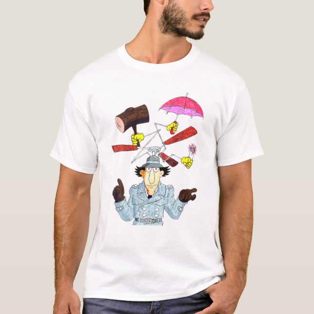 Inspectors Classic Gadgets Design American Comedy T-Shirt (Front)