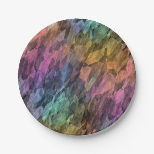 inspiration antechamber - rainbow crystal : paper plate