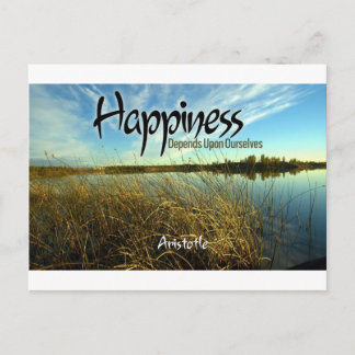 Inspiration -- Aristotle and Happiness Postcard