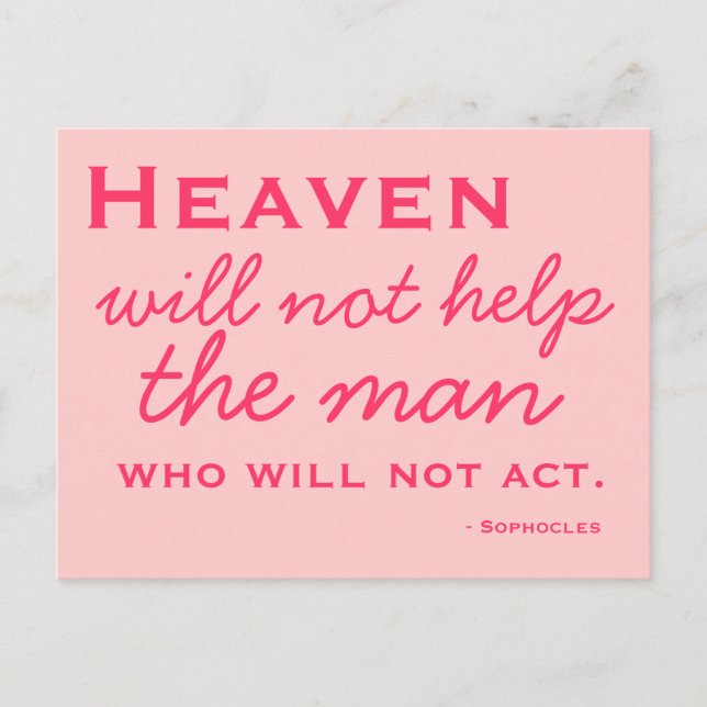 Inspiration - Choisir l'action - Carte postale (Devant)