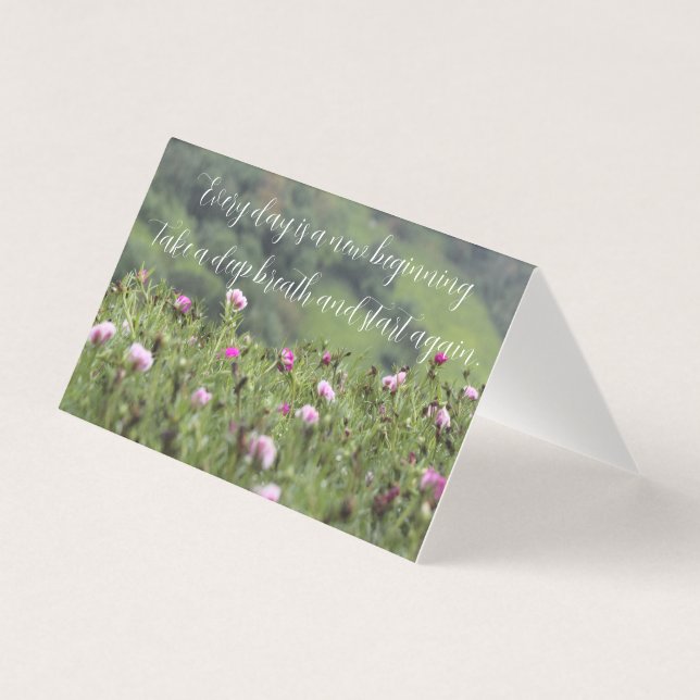Inspiration de la nature Motivationnelle Personnal (Front)