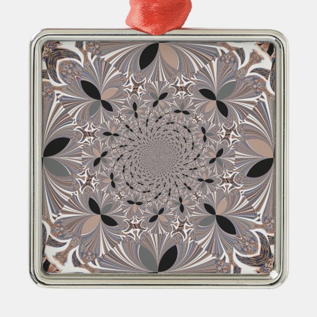 Inspiration Flower Metal Ornament (Front)