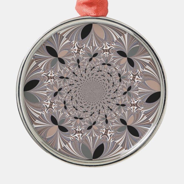 Inspiration Flower Metal Ornament (Front)