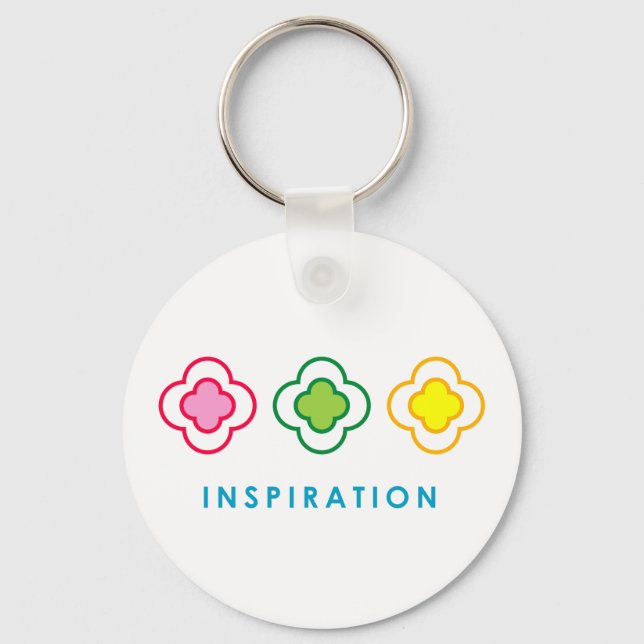 Inspiration (Flowers) Keychain (Front)