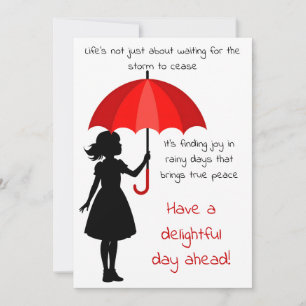Inspiration for a Rainy Day Holiday Card