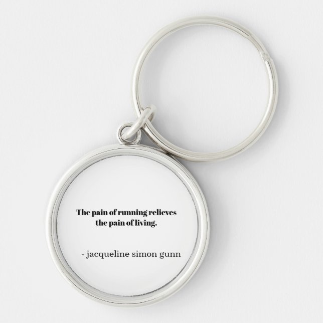 Inspiration for runners  keychain (Front)