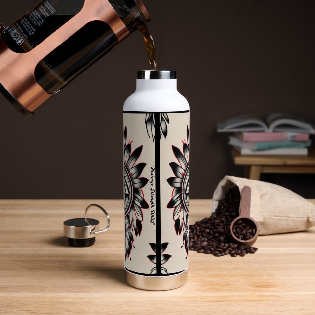 "Inspiration from Ancestors" Water Bottle (Coffee)