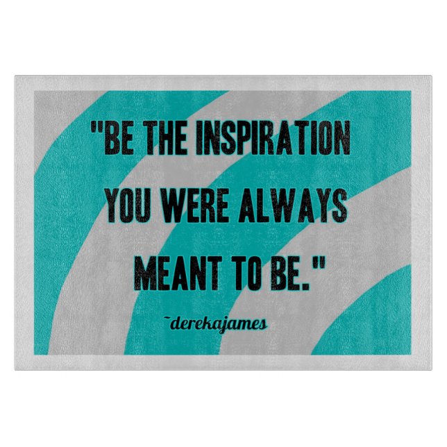 Inspiration Glass Cutting Board (Front)