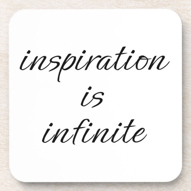 Inspiration Hard Plastic Coaster (Front)