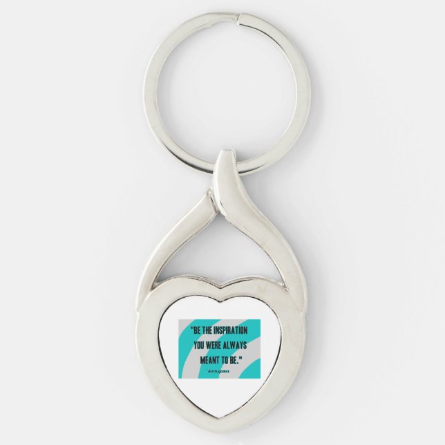 Inspiration Heart Metal Keychain (Front)