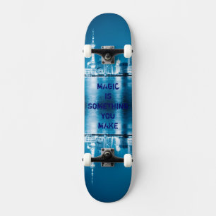 Inspiration hope quote city night background Case- Skateboard