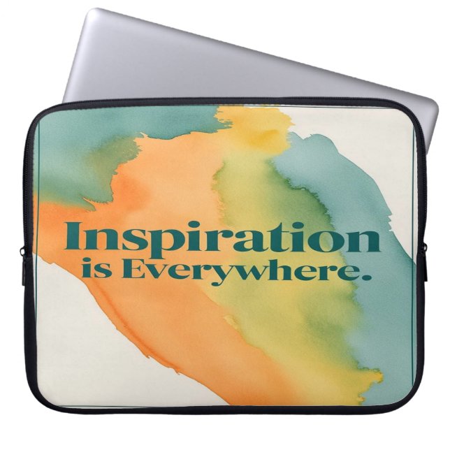 Inspiration Is Everywhere Laptop Sleeve (Front)