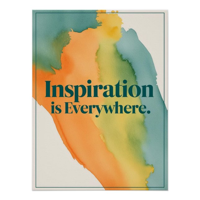 Inspiration Is Everywhere Poster (Front)
