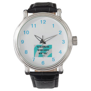 Inspiration Men's Vintage Black Leather Watch