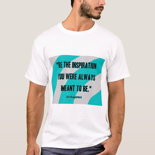 Inspiration Men's White Basic T Shirt (Front)