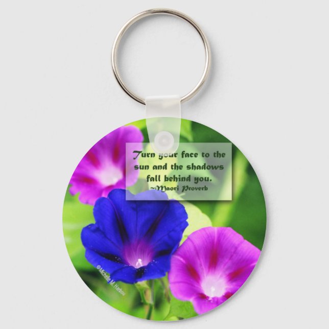 Inspiration - Morning Glories Keychain (Front)