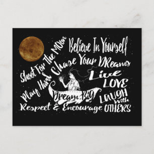 Inspiration Motivation nuit étoiles carte postale