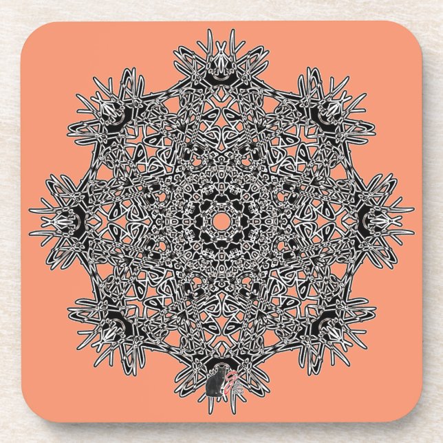 Inspiration Octa Glyph Dusk Coaster (Front)
