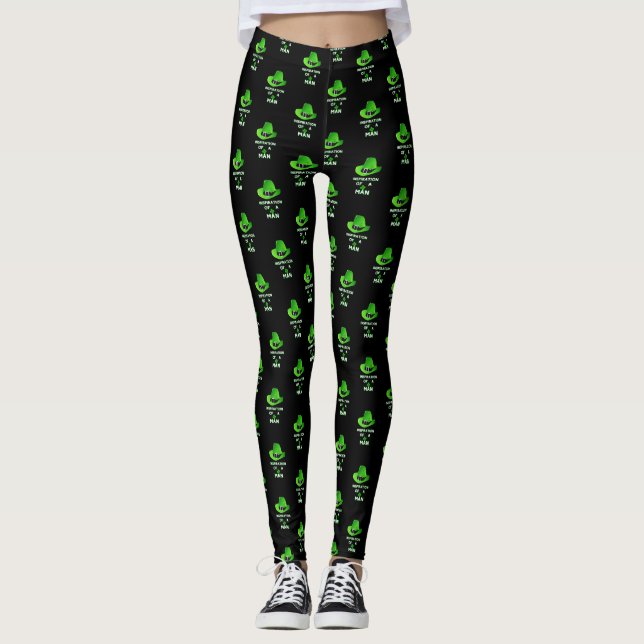 Inspiration Of A Man 17 Day Saint March Patricks Leggings (Front)
