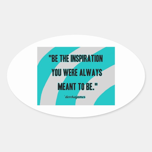 Inspiration Oval Sticker (Front)
