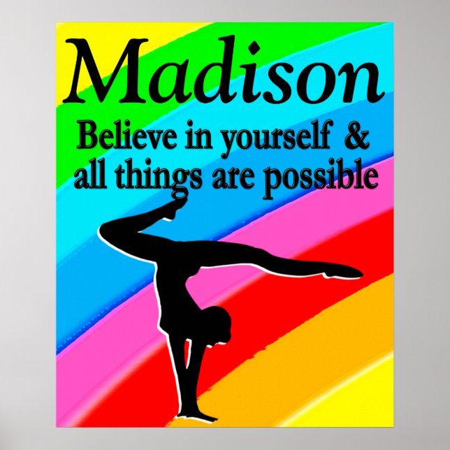 INSPIRATION PERSONALIZED GYMNASTICS POSTER (Front)