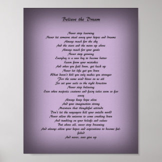 Inspiration poem poster