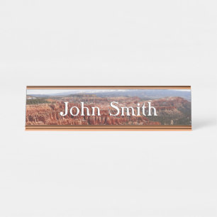 Inspiration Point at Bryce Canyon I Desk Name Plate