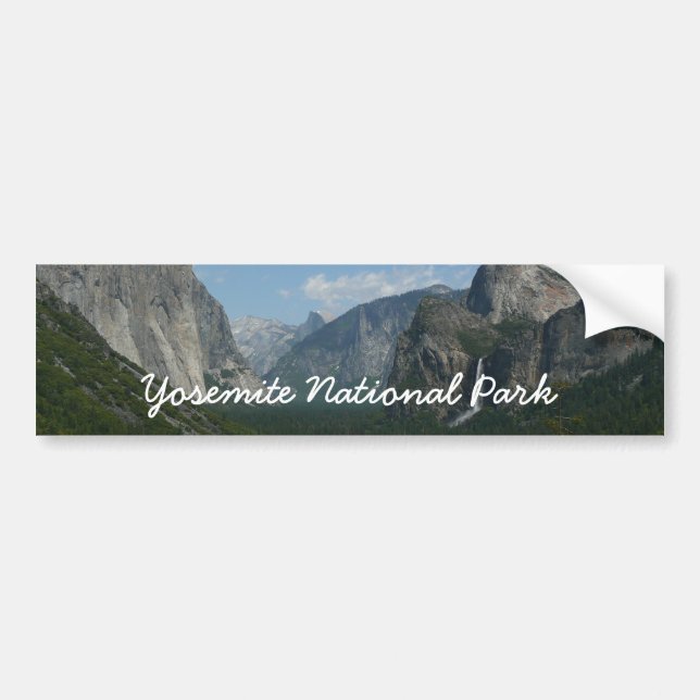 Inspiration Point in Yosemite National Park Bumper Sticker (Front)