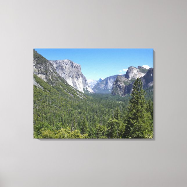 Inspiration Point in Yosemite National Park Canvas Print (Front)
