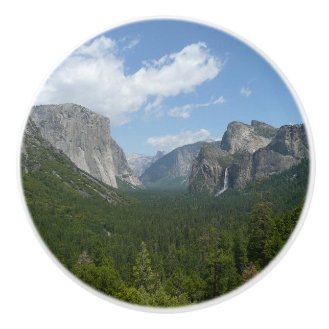 Inspiration Point in Yosemite National Park Ceramic Knob (Front)