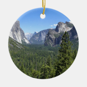 Inspiration Point in Yosemite National Park Ceramic Ornament