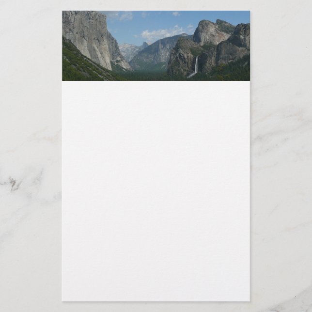 Inspiration Point in Yosemite National Park Stationery (Front)