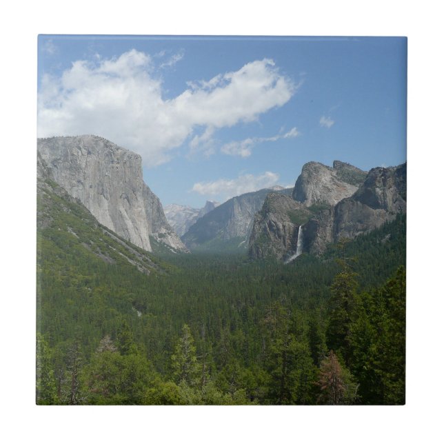 Inspiration Point in Yosemite National Park Tile (Front)