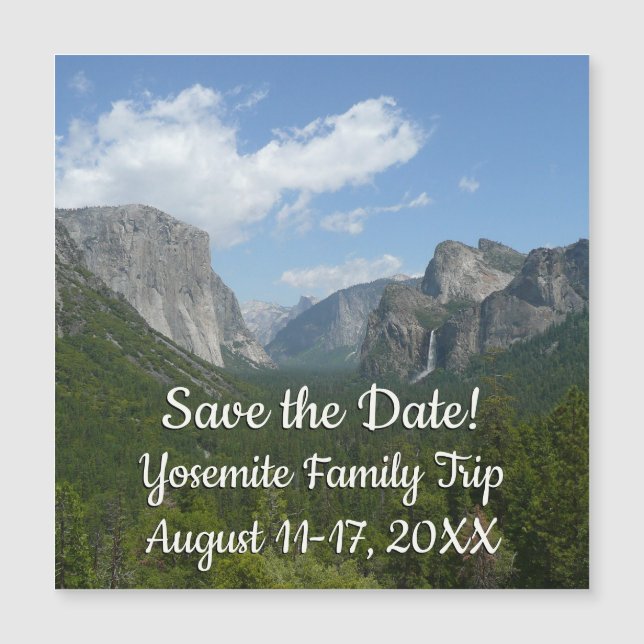 Inspiration Point in Yosemite Save the Date (Front)
