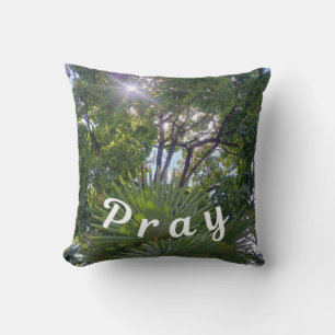Inspiration: "Pray" Throw Pillow