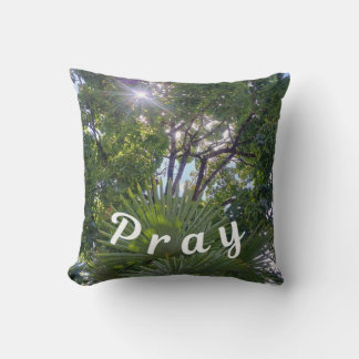 Inspiration: "Pray" Throw Pillow