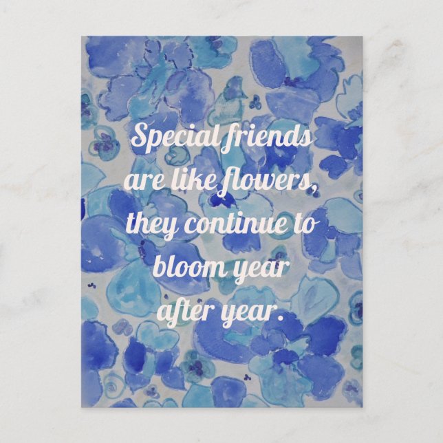 Inspiration Quote Friendship Postcard (Front)