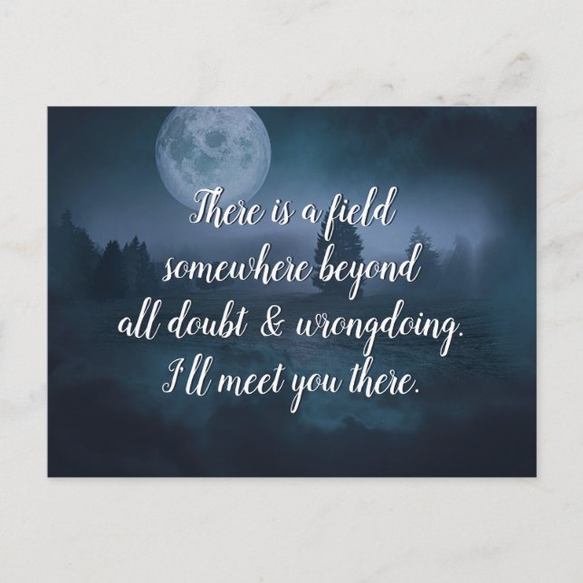 Inspiration Quote I'll meet you there Postcard (Front)
