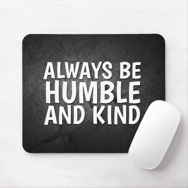 Inspiration Quote On Black Stone Mouse Pad (With Mouse)