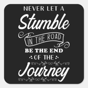 Inspiration Quote Square Sticker